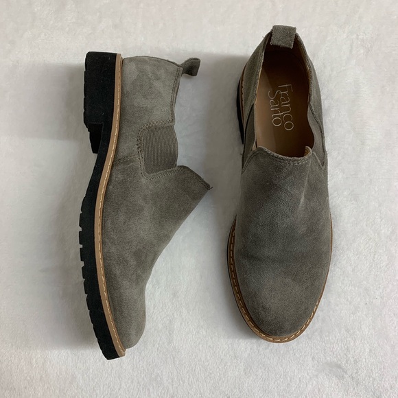 Franco Sarto Shoes - Franco Sarto Grey Suede Loafers